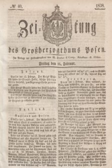 Zeitung des Großherzogthums Posen. 1838, № 40 (16 Februar)