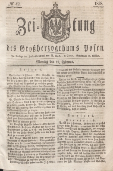 Zeitung des Großherzogthums Posen. 1838, № 42 (19 Februar)