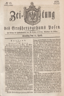 Zeitung des Großherzogthums Posen. 1838, № 85 (10 April)