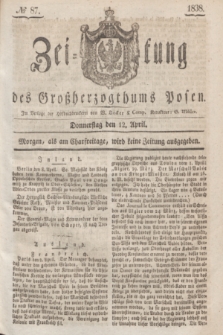 Zeitung des Großherzogthums Posen. 1838, № 87 (12 April)