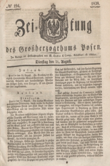 Zeitung des Großherzogthums Posen. 1838, № 194 (21 August)