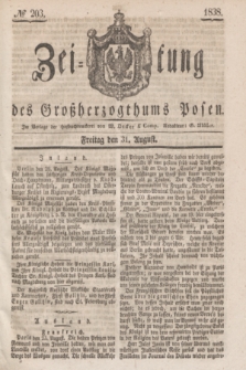 Zeitung des Großherzogthums Posen. 1838, № 203 (31 August)