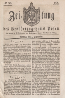 Zeitung des Großherzogthums Posen. 1838, № 205 (3 September)