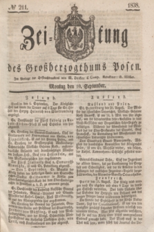 Zeitung des Großherzogthums Posen. 1838, № 211 (10 September)