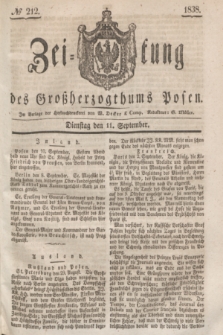 Zeitung des Großherzogthums Posen. 1838, № 212 (11 September)