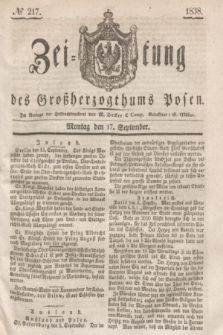 Zeitung des Großherzogthums Posen. 1838, № 217 (17 September)