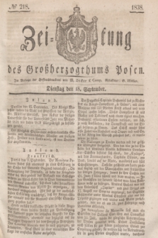 Zeitung des Großherzogthums Posen. 1838, № 218 (18 September)