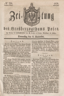 Zeitung des Großherzogthums Posen. 1838, № 220 (20 September)