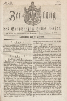 Zeitung des Großherzogthums Posen. 1838, № 244 (18 Oktober)