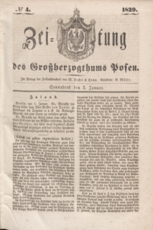 Zeitung des Großherzogthums Posen. 1839, № 4 (5 Januar)