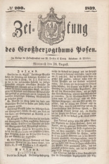 Zeitung des Großherzogthums Posen. 1839, № 200 (28 August)