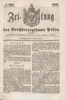 Zeitung des Großherzogthums Posen. 1839, № 205 (3 September)