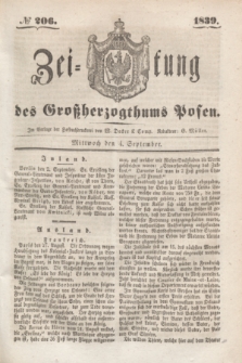 Zeitung des Großherzogthums Posen. 1839, № 206 (4 September)