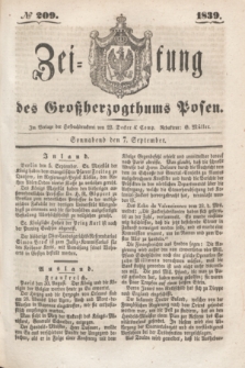 Zeitung des Großherzogthums Posen. 1839, № 209 (7 September)