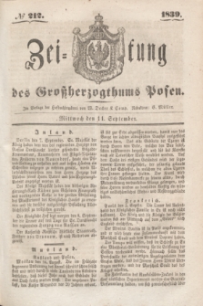 Zeitung des Großherzogthums Posen. 1839, № 212 (11 September)