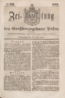 Zeitung des Großherzogthums Posen. 1839, № 213 (12 September)