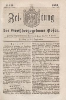 Zeitung des Großherzogthums Posen. 1839, № 214 (13 September)