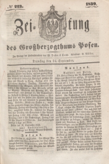 Zeitung des Großherzogthums Posen. 1839, № 223 (24 September)