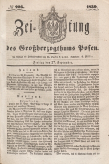 Zeitung des Großherzogthums Posen. 1839, № 226 (27 September)
