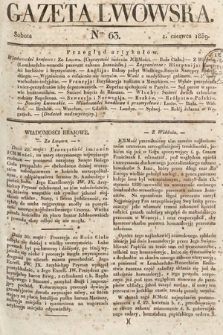 Gazeta Lwowska. 1839, nr 63