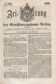 Zeitung des Großherzogthums Posen. 1839, № 249 (24 Oktober)