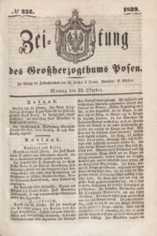 Zeitung des Großherzogthums Posen. 1839, № 252 (28 Oktober)