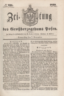 Zeitung des Großherzogthums Posen. 1839, № 261 (7 November)
