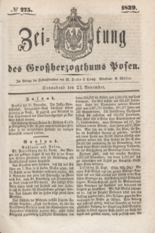 Zeitung des Großherzogthums Posen. 1839, № 275 (23 November)