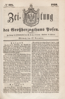 Zeitung des Großherzogthums Posen. 1839, № 278 (27 November)