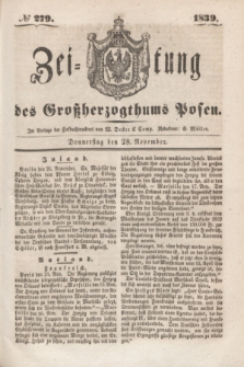 Zeitung des Großherzogthums Posen. 1839, № 279 (28 November)