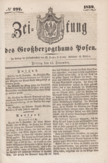 Zeitung des Großherzogthums Posen. 1839, № 292 (13 December)
