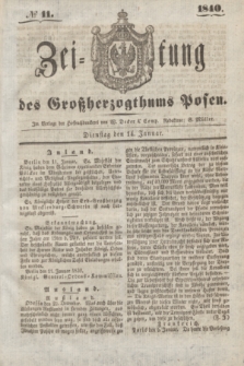 Zeitung des Großherzogthums Posen. 1840, № 11 (14 Januar)