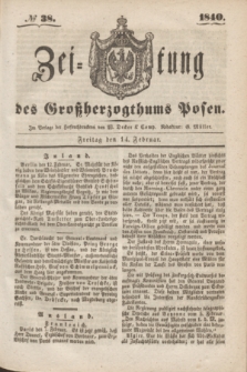 Zeitung des Großherzogthums Posen. 1840, № 38 (14 Februar)