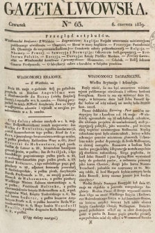 Gazeta Lwowska. 1839, nr 65