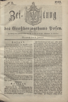 Zeitung des Großherzogthums Posen. 1841, № 4 (6 Januar)