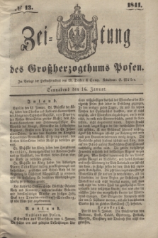 Zeitung des Großherzogthums Posen. 1841, № 13 (16 Januar)