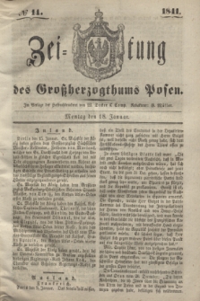 Zeitung des Großherzogthums Posen. 1841, № 14 (18 Januar)
