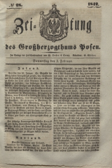 Zeitung des Großherzogthums Posen. 1842, № 28 (3 Februar)