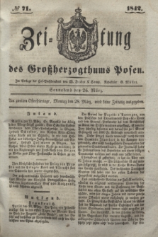 Zeitung des Großherzogthums Posen. 1842, № 71 (28 März)