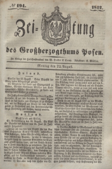 Zeitung des Großherzogthums Posen. 1842, № 194 (22 August)
