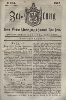 Zeitung des Großherzogthums Posen. 1842, № 203 (1 September)
