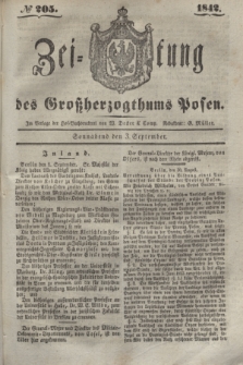 Zeitung des Großherzogthums Posen. 1842, № 205 (3 September)