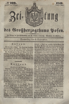 Zeitung des Großherzogthums Posen. 1842, № 209 (8 September)
