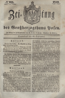 Zeitung des Großherzogthums Posen. 1842, № 211 (10 September) + dod.