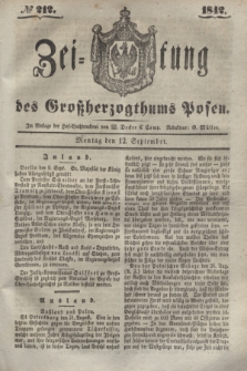 Zeitung des Großherzogthums Posen. 1842, № 212 (12 September)
