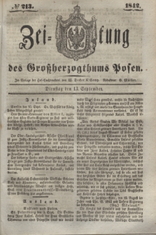 Zeitung des Großherzogthums Posen. 1842, № 213 (13 September)