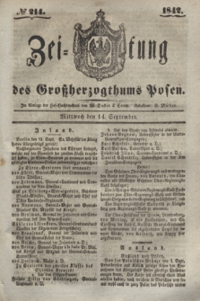 Zeitung des Großherzogthums Posen. 1842, № 214 (14 September)