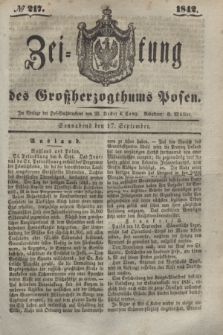 Zeitung des Großherzogthums Posen. 1842, № 217 (17 September)