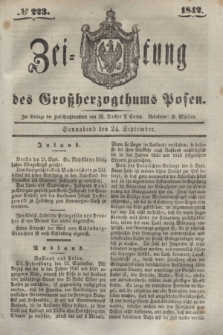 Zeitung des Großherzogthums Posen. 1842, № 223 (24 September)