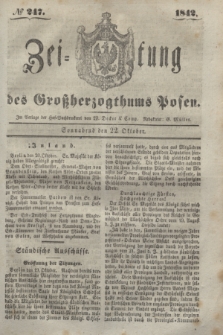 Zeitung des Großherzogthums Posen. 1842, № 247 (22 Oktober)